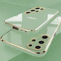 GALAXY S23/S24 ULTRA 5G ULTRA-SHINE GOLD ELECTROPLATED LUXURIOUS  BACK CASE WITH CAMERA PROTECTION