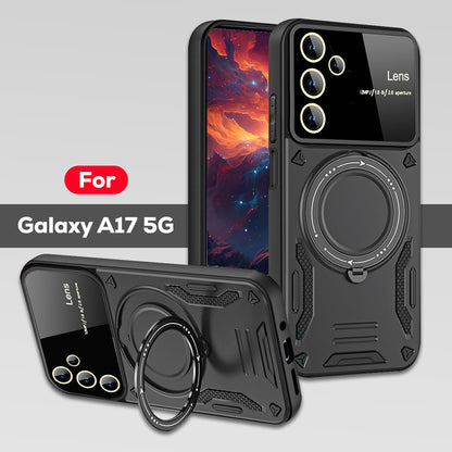 SAMSUNG GALAXY A17 5G Heavy Duty Rugged Shockproof Camera Lens Protector Phone Cover with Kickstand