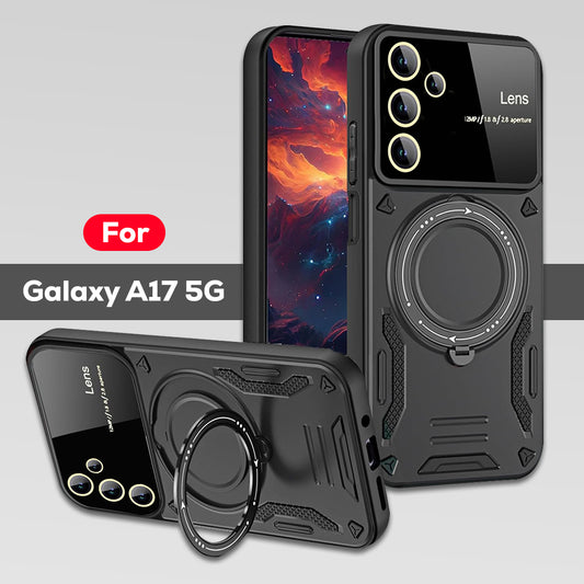SAMSUNG GALAXY A17 5G Heavy Duty Rugged Shockproof Camera Lens Protector Phone Cover with Kickstand