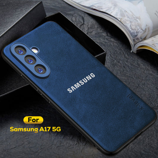 SAMSUNG GALAXY A17 5G Business Style PU LEATHER PROTECTIVE BACK CASE WITH CAMERA PROTECTION