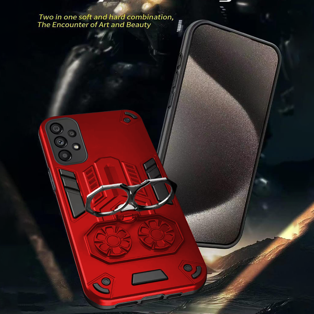 Samsung Galaxy A53 5G Armor knight Series Camera Protection 2 in 1 Shockproof Phone Cover with Kickstand
