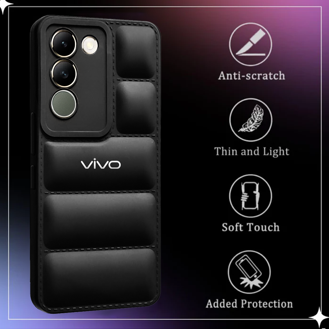 VIVO Y200E 5G The Puffer Edition Soft Material Down Jacket Phone Case