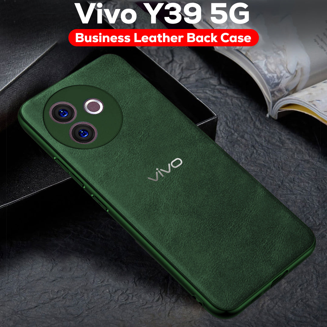 VIVO Y39 5G  Business Style  PU LEATHER PROTECTIVE BACK CASE WITH CAMERA PROTECTION