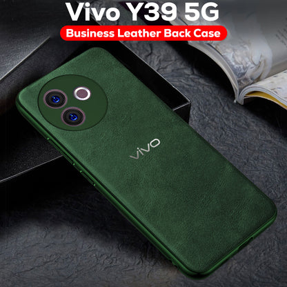 VIVO Y39 5G  Business Style  PU LEATHER PROTECTIVE BACK CASE WITH CAMERA PROTECTION