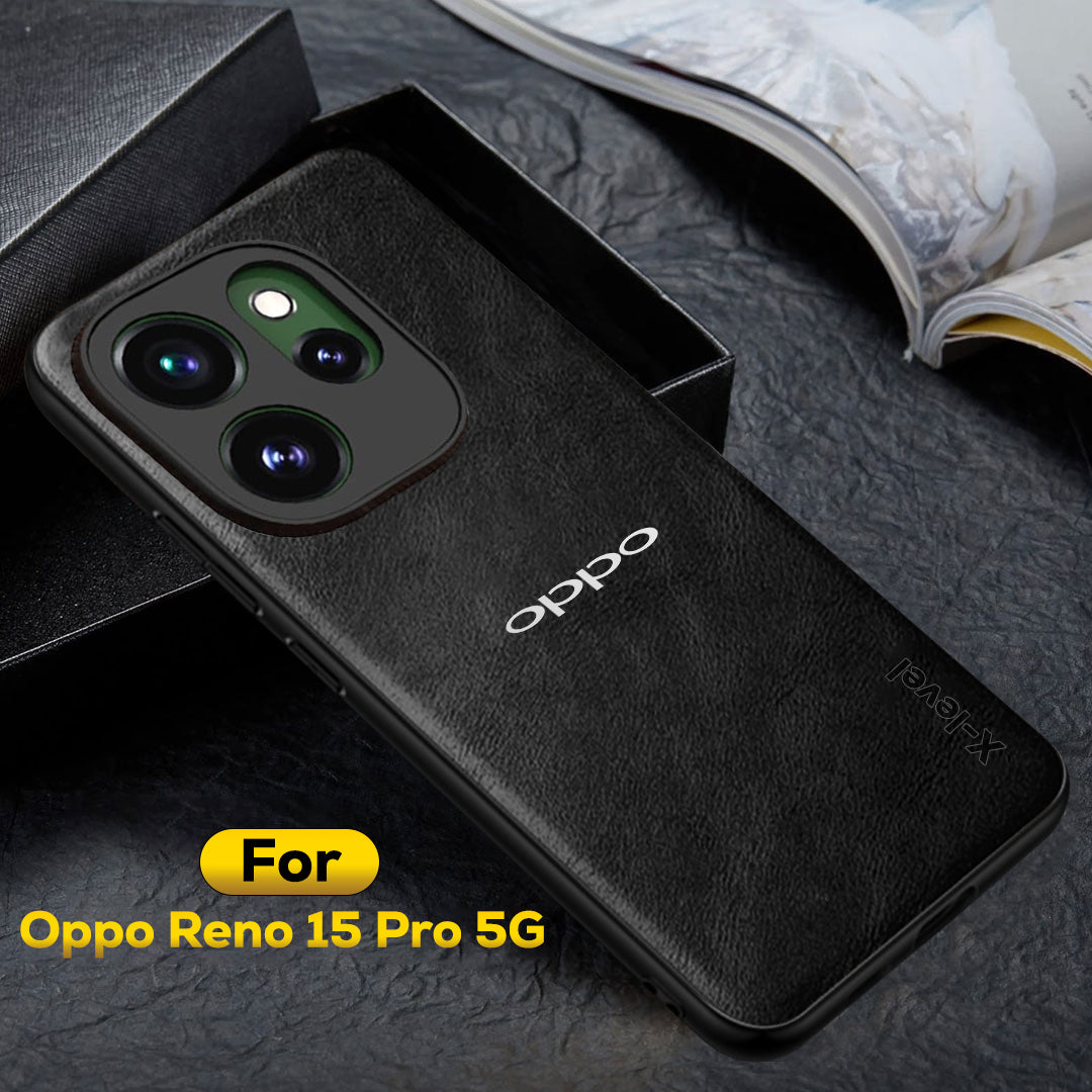 OPPO RENO 15 PRO 5G Business Style PU LEATHER PROTECTIVE BACK CASE WITH CAMERA PROTECTION