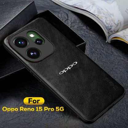 OPPO RENO 15 PRO 5G Business Style PU LEATHER PROTECTIVE BACK CASE WITH CAMERA PROTECTION