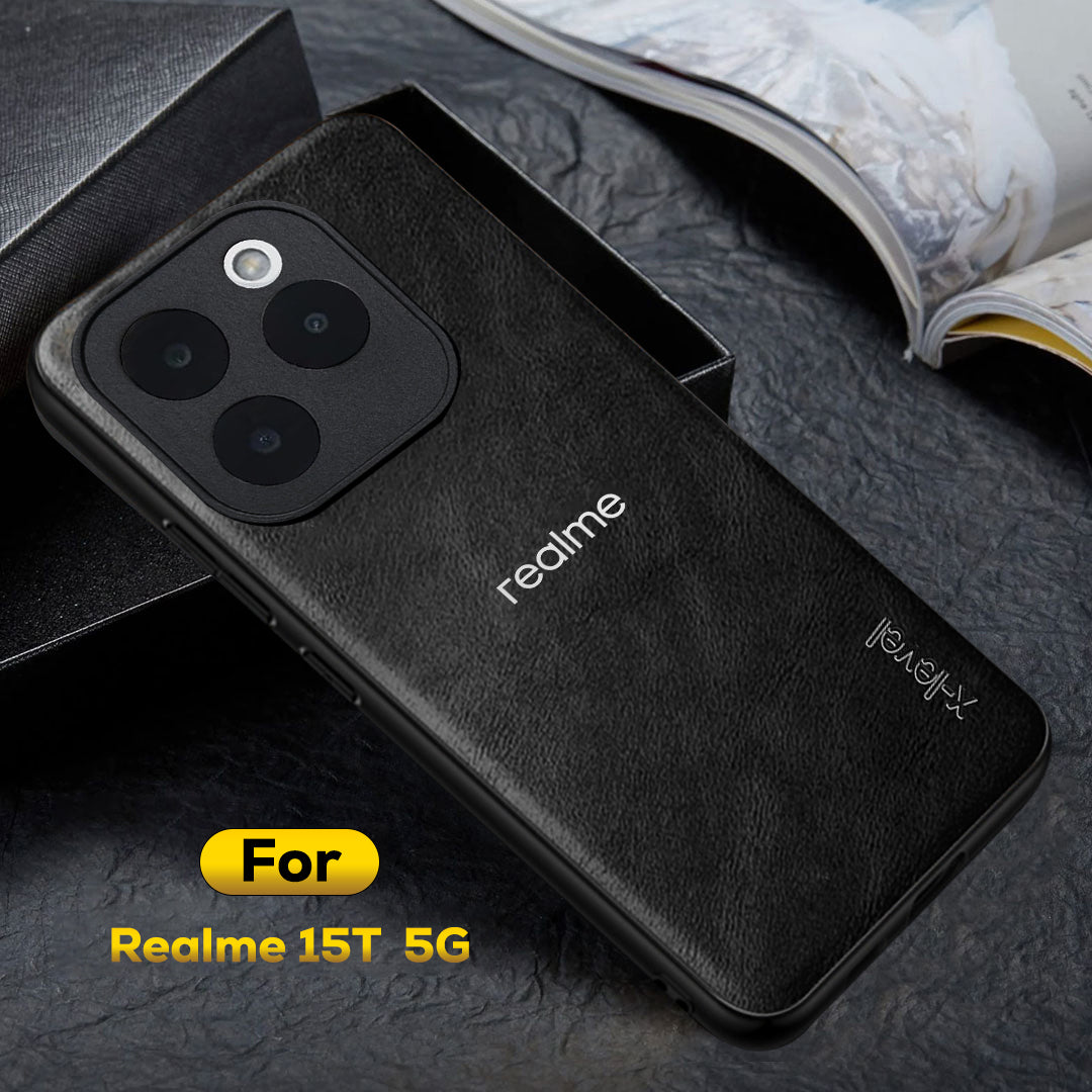 REALME 15T 5G  Business PU Leather Back Case