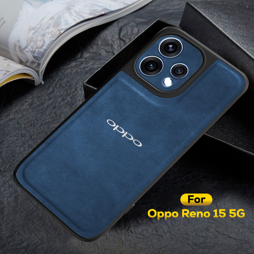 OPPO RENO 15 5G Silicone Leather Back Cover - High Quality Protective Camera Lens Shield Case