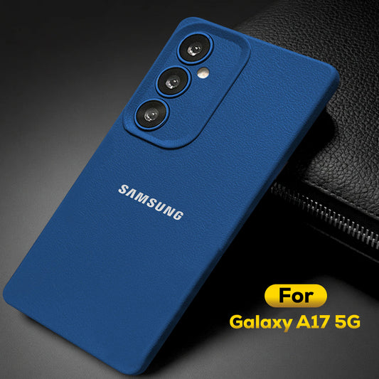 Samsung Galaxy A17 5G Solid Color Leather Texture Matte Phone Back Case