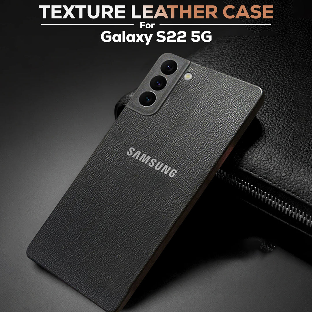 Samsung Galaxy S22 5G Solid Color Leather Texture Matte Phone Back Case