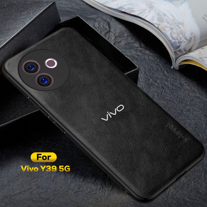 VIVO Y39 5G  Business Style  PU LEATHER PROTECTIVE BACK CASE WITH CAMERA PROTECTION