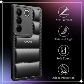 VIVO V27 5G The Puffer Edition Soft Material Down Jacket Phone Case