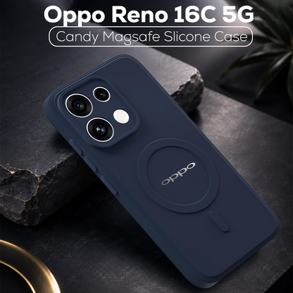 OPPO Reno 16C 5G Candy Silicone Luxury Matte Back Cover with Camera  Protection