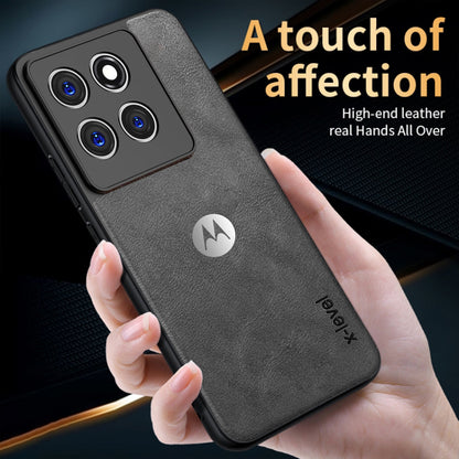 MOTOROLA EDGE 60 FUSION 5G  Business Style PU LEATHER PROTECTIVE BACK CASE WITH CAMERA PROTECTION