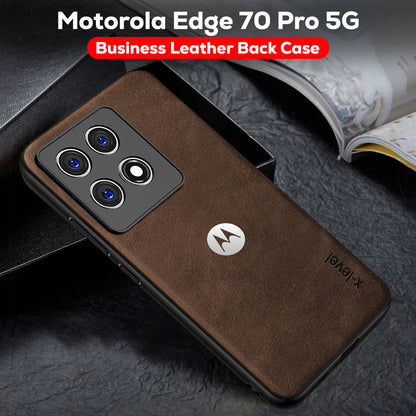MOTOROLA EDGE 70 PRO 5G Business Style PU LEATHER PROTECTIVE BACK CASE WITH CAMERA PROTECTION
