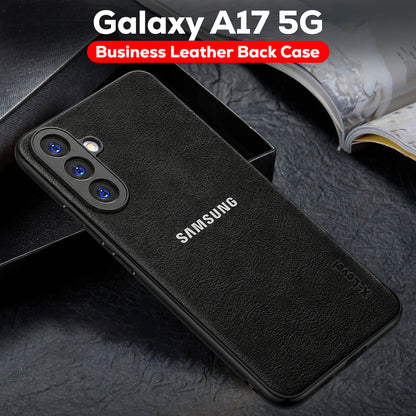 SAMSUNG GALAXY A17 5G Business Style PU LEATHER PROTECTIVE BACK CASE WITH CAMERA PROTECTION
