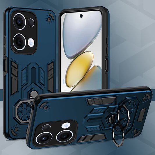 Oppo Reno 13 5G Armor knight Series Camera Protection 2 in 1 Shockproof Phone Cover with Kickstand