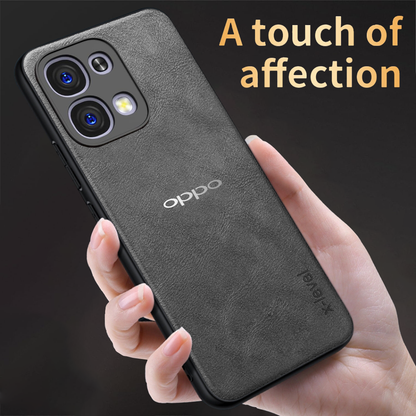 OPPO F33 5G  Business Style PU LEATHER PROTECTIVE BACK CASE WITH CAMERA PROTECTION