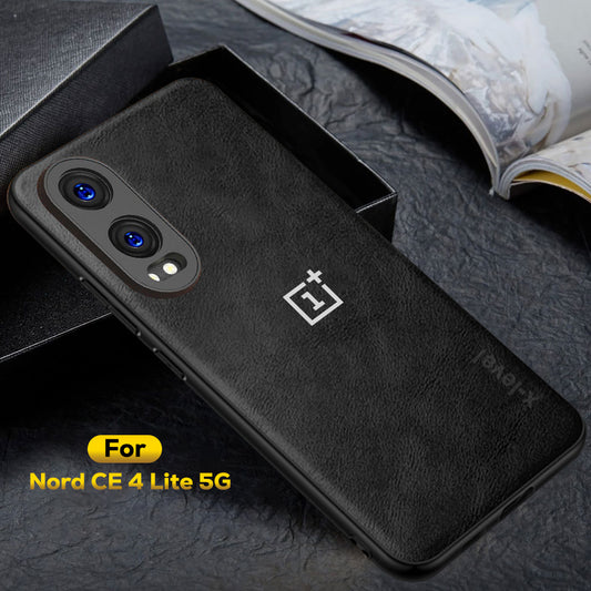 ONEPLUS NORD CE4 LITE 5G Business Style PU LEATHER PROTECTIVE BACK CASE WITH CAMERA PROTECTION