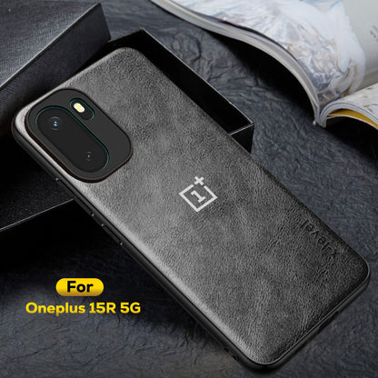 ONEPLUS 15r 5G Business Style PU LEATHER PROTECTIVE BACK CASE WITH CAMERA PROTECTION