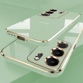 VIVO V29 5G ULTRA-SHINE GOLD ELECTROPLATED LUXURIOUS  BACK CASE WITH CAMERA PROTECTION