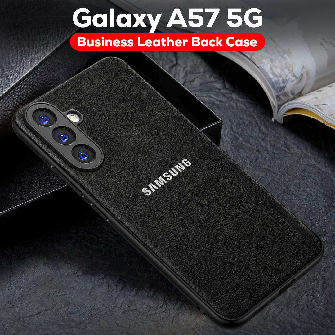 SAMSUNG GALAXY A57 5G  Business Style PU LEATHER PROTECTIVE BACK CASE WITH CAMERA PROTECTION