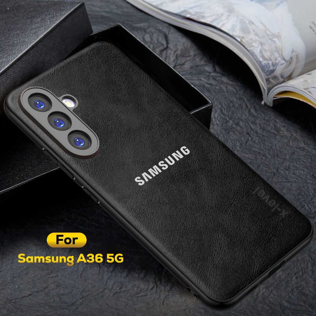 SAMSUNG GALAXY A36 5G  Business Style PU LEATHER PROTECTIVE BACK CASE WITH CAMERA PROTECTION