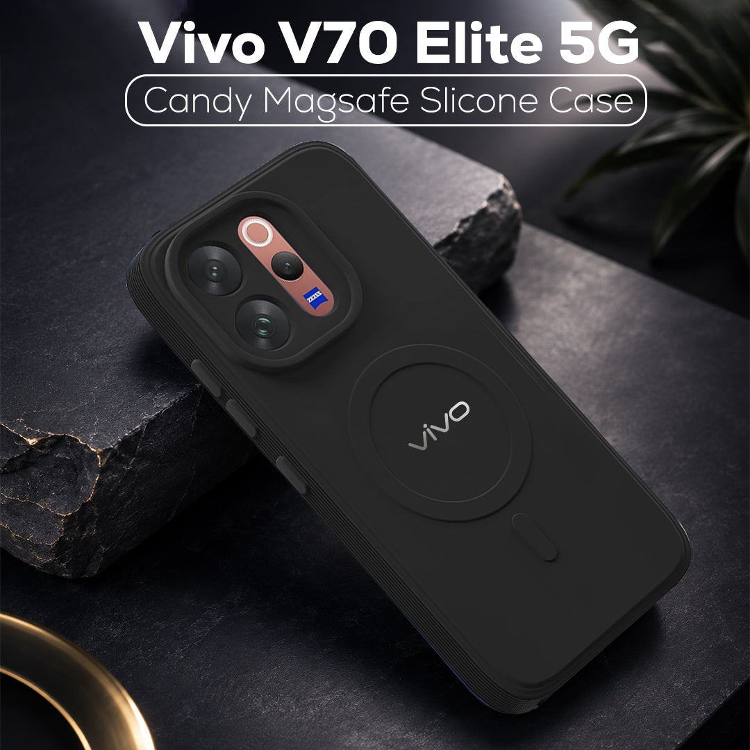 VIVO V70 ELITE 5G Candy Silicone Luxury Matte Back Cover with Camera  Protection