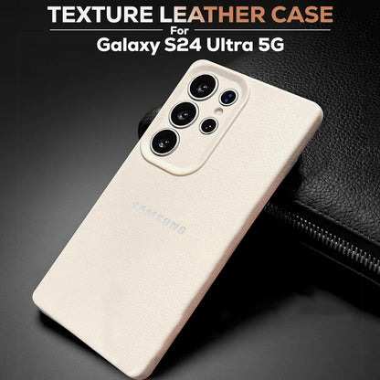 Samsung Galaxy S24 Ultra 5G Solid Color Leather Texture Matte Phone Back Case