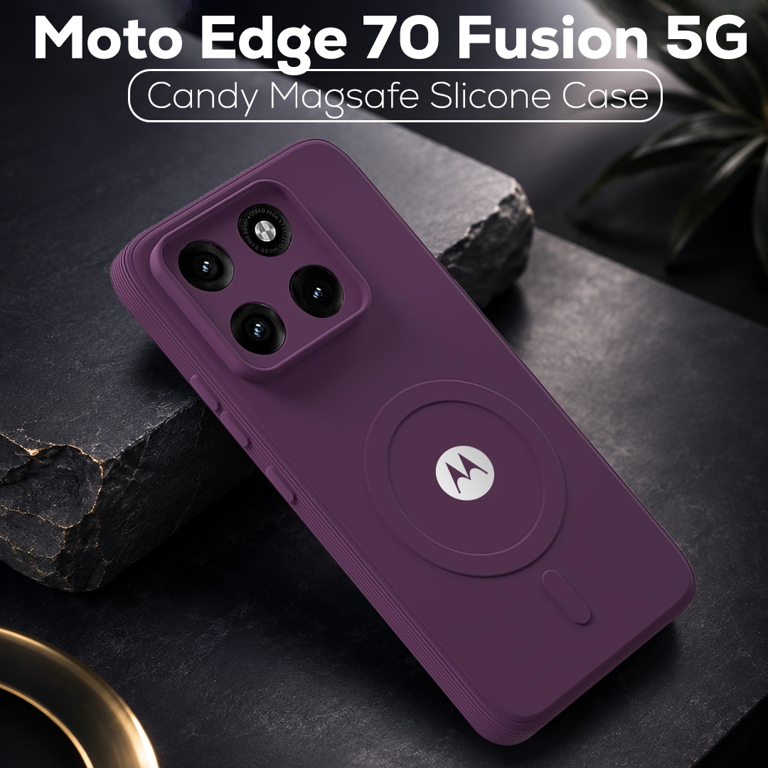 MOTO EDGE 70 FUSION 5G Candy Silicone Luxury Matte Back Cover with Camera Protection