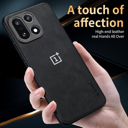 ONEPLUS 15 5G Business Style PU LEATHER PROTECTIVE BACK CASE WITH CAMERA PROTECTION