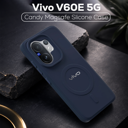 VIVO V60E 5G Candy Silicone Luxury Matte Back Cover with Camera  Protection