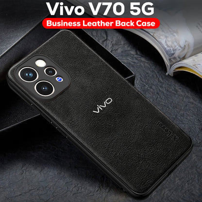 VIVO V70 5G  Business Style PU LEATHER PROTECTIVE BACK CASE WITH CAMERA PROTECTION