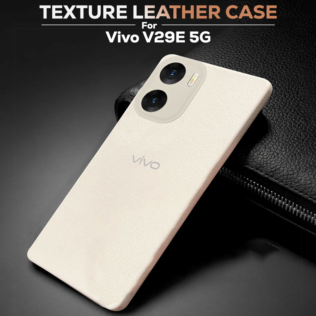 Vivo V29e 5G Solid Color Leather Texture Matte Phone Back Case