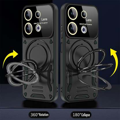Oppo Reno 13 PRO 5G Heavy Duty Rugged Shockproof Camera Lens Protector Phone Cover with Kickstand