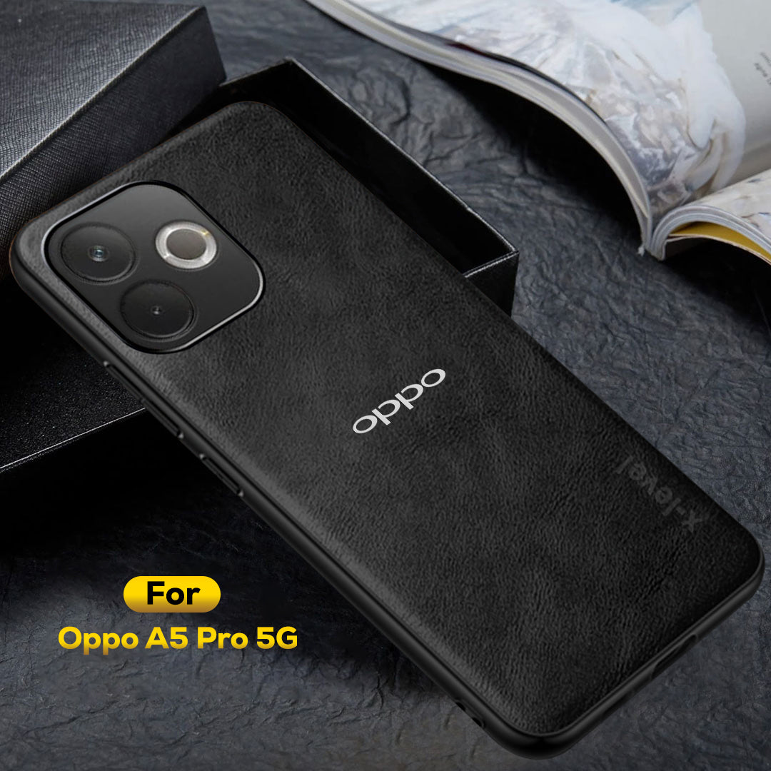OPPO A5 PRO 5G  Business Style PU LEATHER PROTECTIVE BACK CASE WITH CAMERA PROTECTION