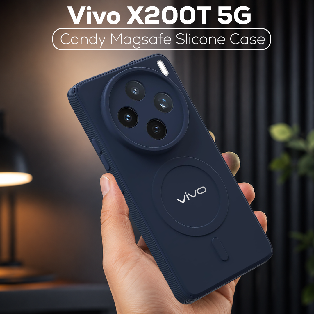 VIVO X200T 5G Candy Silicone Luxury Matte Back Cover with Camera  Protection