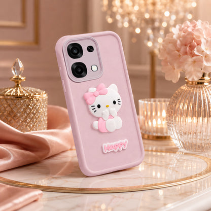 VIVO Y51 PRO 5G Soft Silicone 3D Hello Kitty character design Back Case with Camera Protection