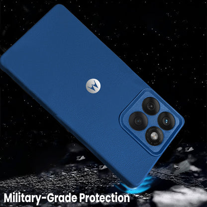 Motorola Edge 60 Fusion 5G Solid Color Leather Texture Matte Phone Back Case
