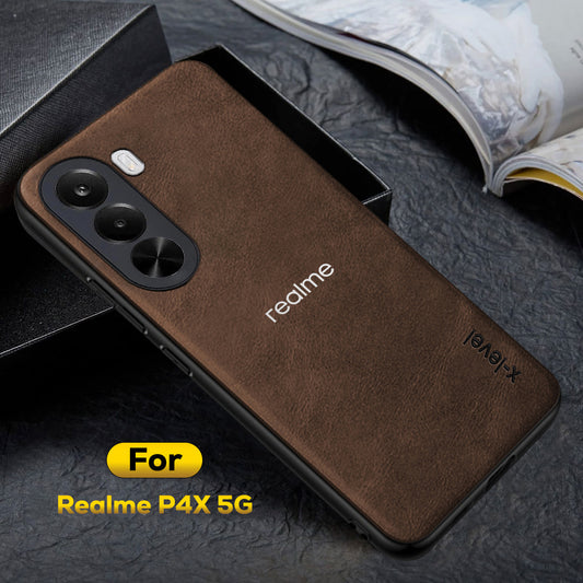 REALME P4X 5G  Business PU Leather Back Case
