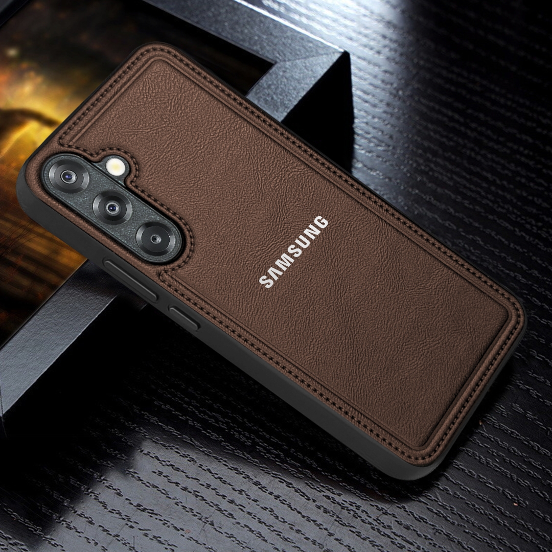 Samsung Galaxy A16 5G Vintage Leather Stitched Protective Back Case
