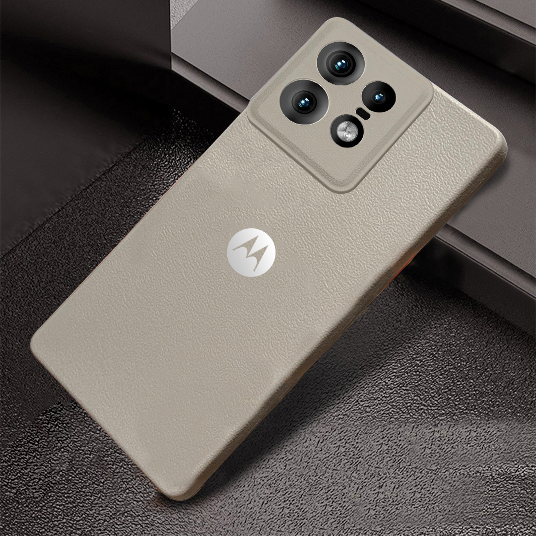 MOTO EDGE 50 PRO 5G Solid Color Leather Texture Matte Phone Back Case