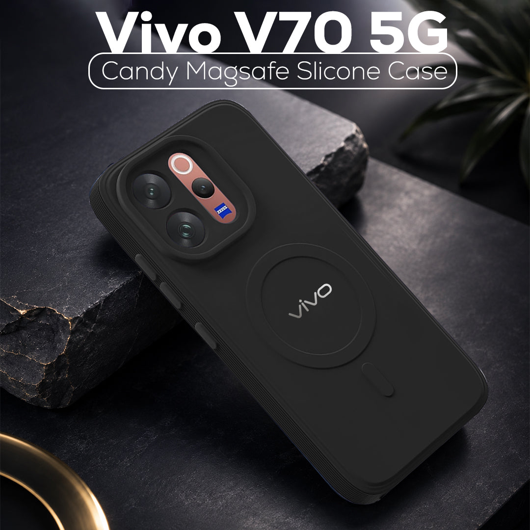 VIVO V70 5G Candy Silicone Luxury Matte Back Cover with Camera  Protection