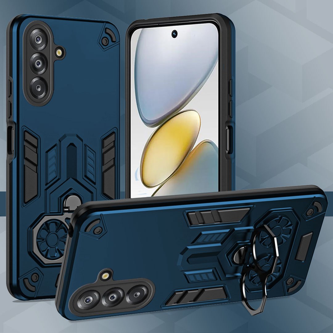 Samsung Galaxy A36 5G Armor knight Series Camera Protection 2 in 1 Shockproof Phone Cover with Kickstand