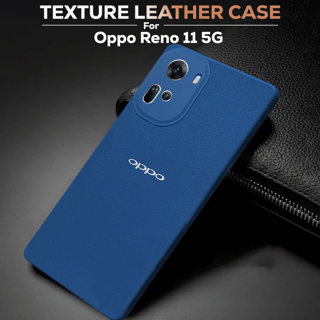 Oppo Reno 11 5G Solid Color Leather Texture Matte Phone Back Case