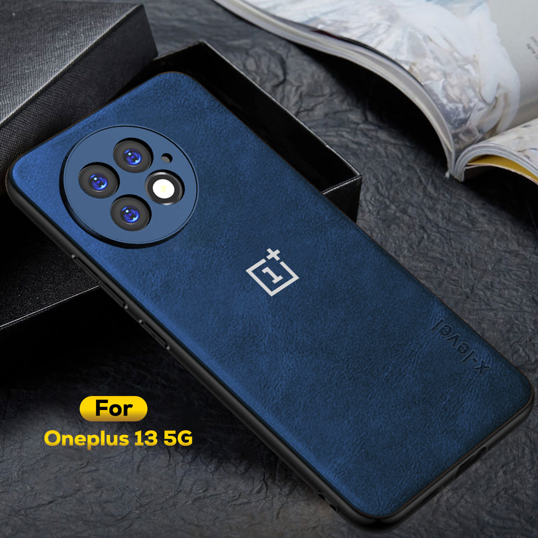 ONEPLUS 13 5G Business Style PU LEATHER PROTECTIVE BACK CASE WITH CAMERA PROTECTION