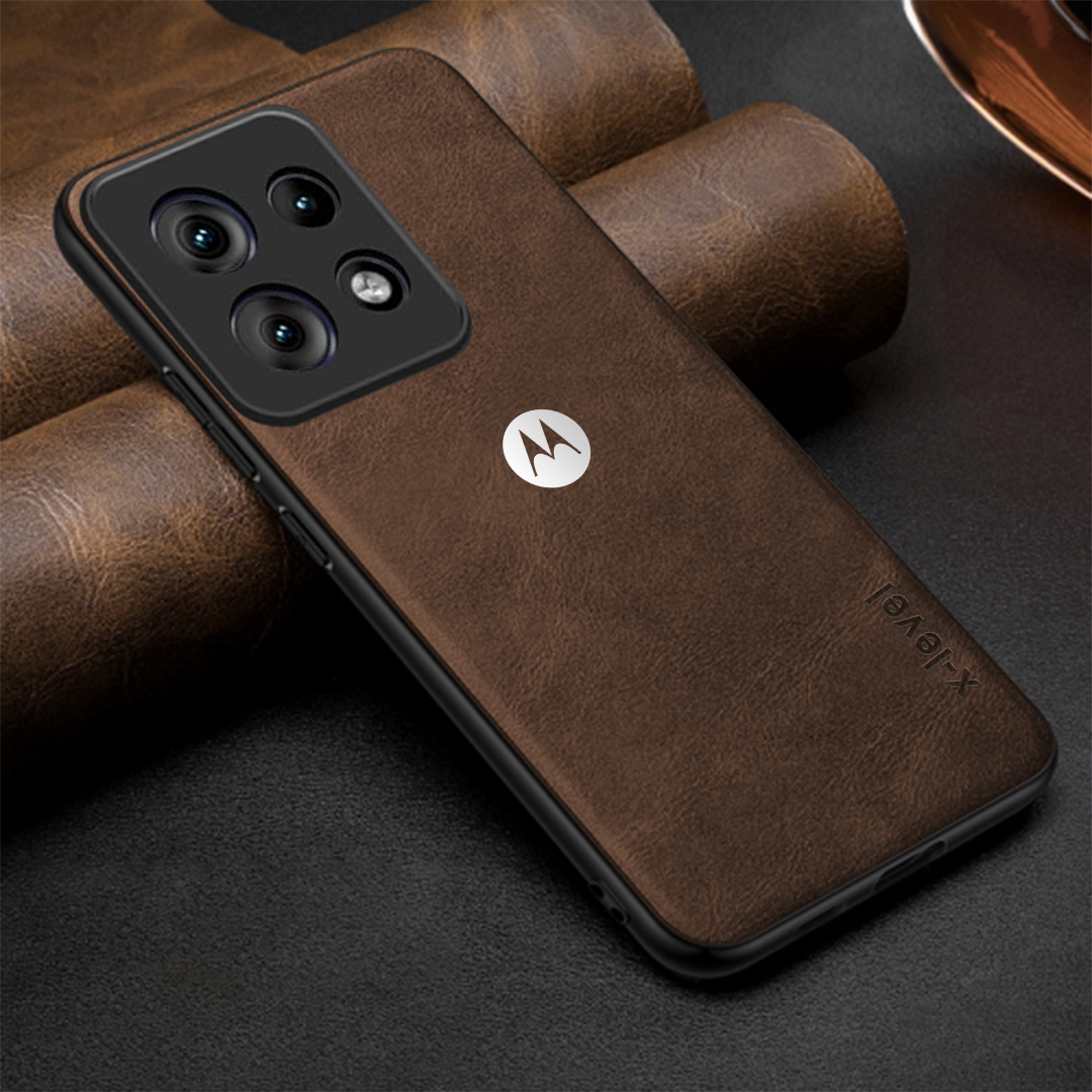 MOTO EDGE 50 NEO 5G  Business Style PU LEATHER PROTECTIVE BACK CASE WITH CAMERA PROTECTION