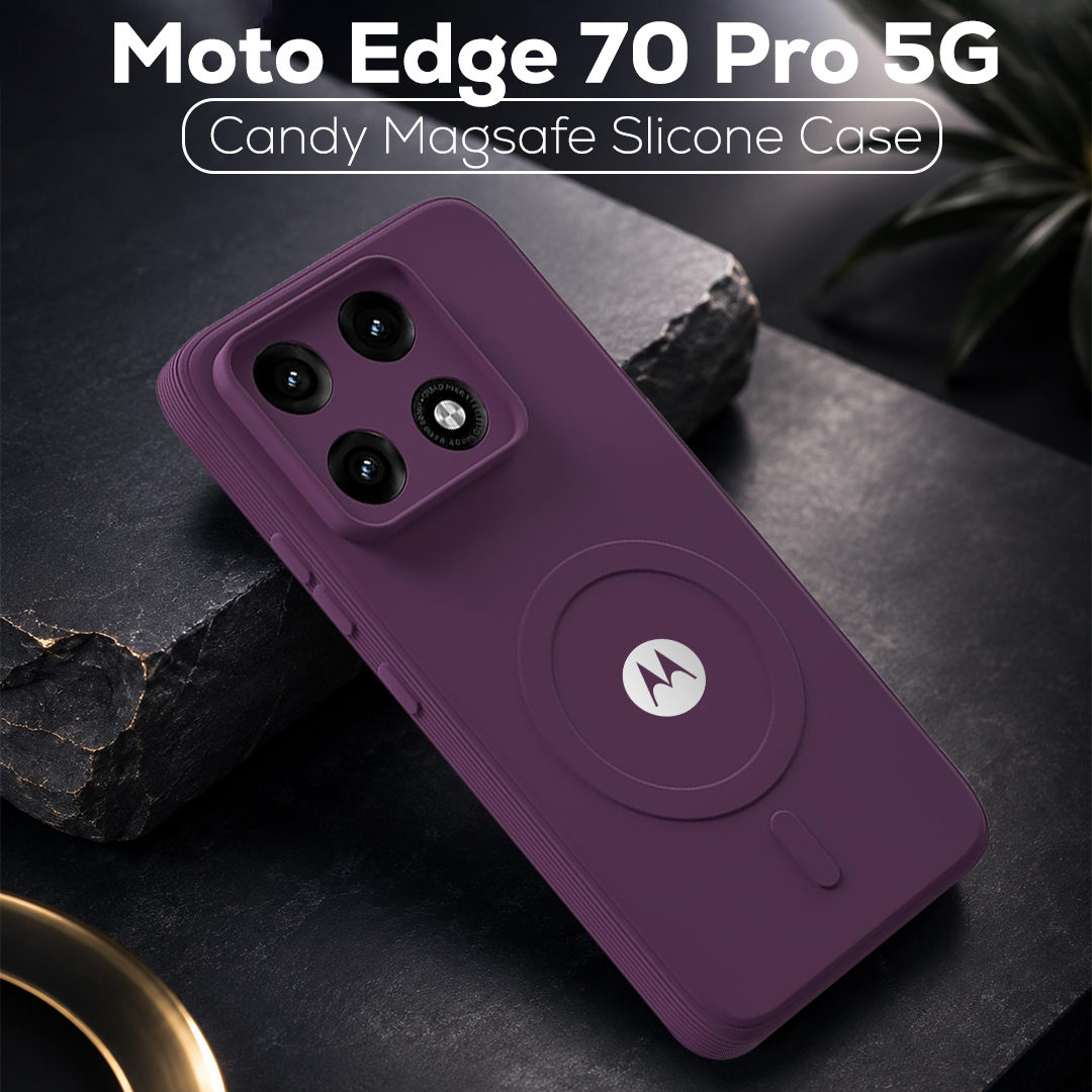 MOTO EDGE 70 PRO 5G Candy Silicone Luxury Matte Back Cover with Camera  Protection