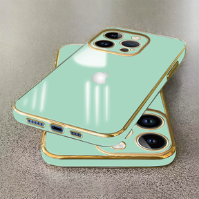 IPHONE 15 PRO MAX ULTRA-SHINE GOLD ELECTROPLATED LUXURIOUS BACK CASE WITH CAMERA PROTECTION