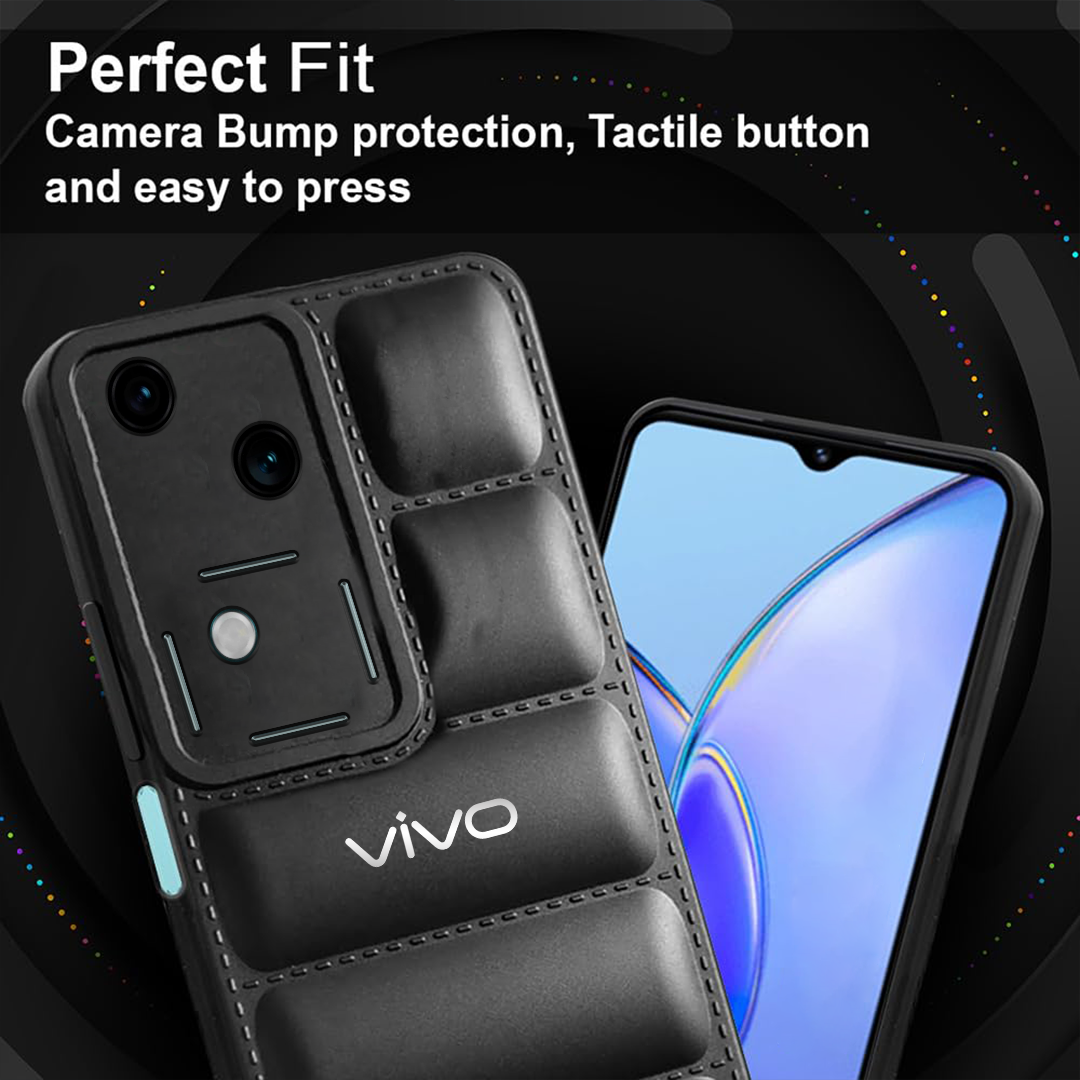 VIVO V30 5G The Puffer Edition Soft Material Down Jacket Phone Case